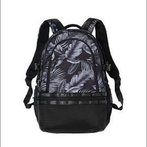 PINK rare grey floral print backpack